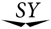 An ASCII art of the letters "SY" above a simple book drawing.